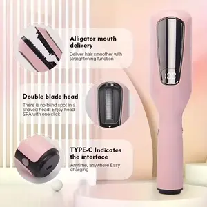 2-in-1 Rechargeable Hair Split Trimmer – Automatic Split End Remover & Straightener, Portable Electric Hair Clipper for Hair Tip Care and Maintenance, Perfect for Home Use and Gift-Giving