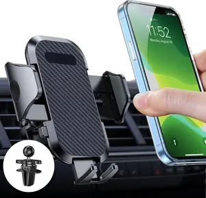 Universal 360° Rotatable Car Vent Phone Mount,Upgraded Vent Clip Never Fall Off, Hands Free Air Vent Phone Holders,Compatible With 4-7.2inch Phone