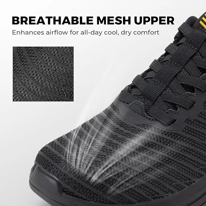 FitVille Men's Extra Wide Slip-On Walking Shoes, Breathable
