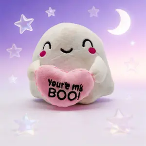 18cm Ghost Plush Toy, Cute Romantic Design, Ideal for Home Decor, Kids Birthday, Valentine's Day, Mother's Day, Halloween