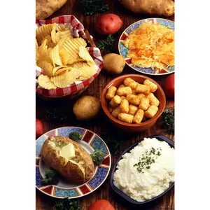 TomorrowSeeds -  Russet Seed Potatoes USDA Certified for Growers Sz B Brown Burbank Idaho Potato Bulbs For Planting -
