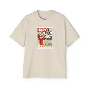 "GOAL-DEN BOY" David Beckham Oversized Graphic Tee
