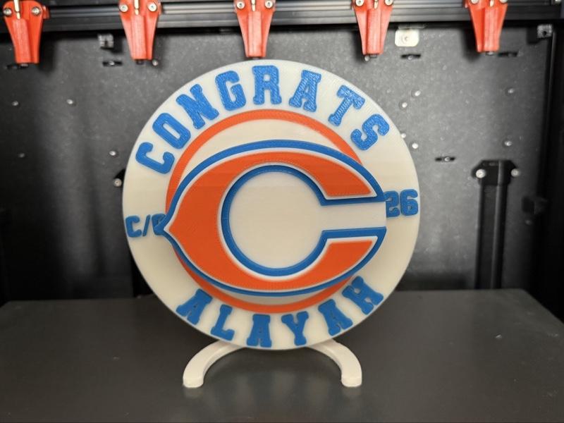 3d Printed SPINNING Graduation Rally Championship Chain Player of the Game I Custom I Sports MVP Baseball Football Cheer Wedding Concert