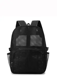 2026 Spring New Mesh Shoulder Bag, Large Capacity Travel Beach Backpack, Breathable Net Eye Bag, Fashionable and Durable