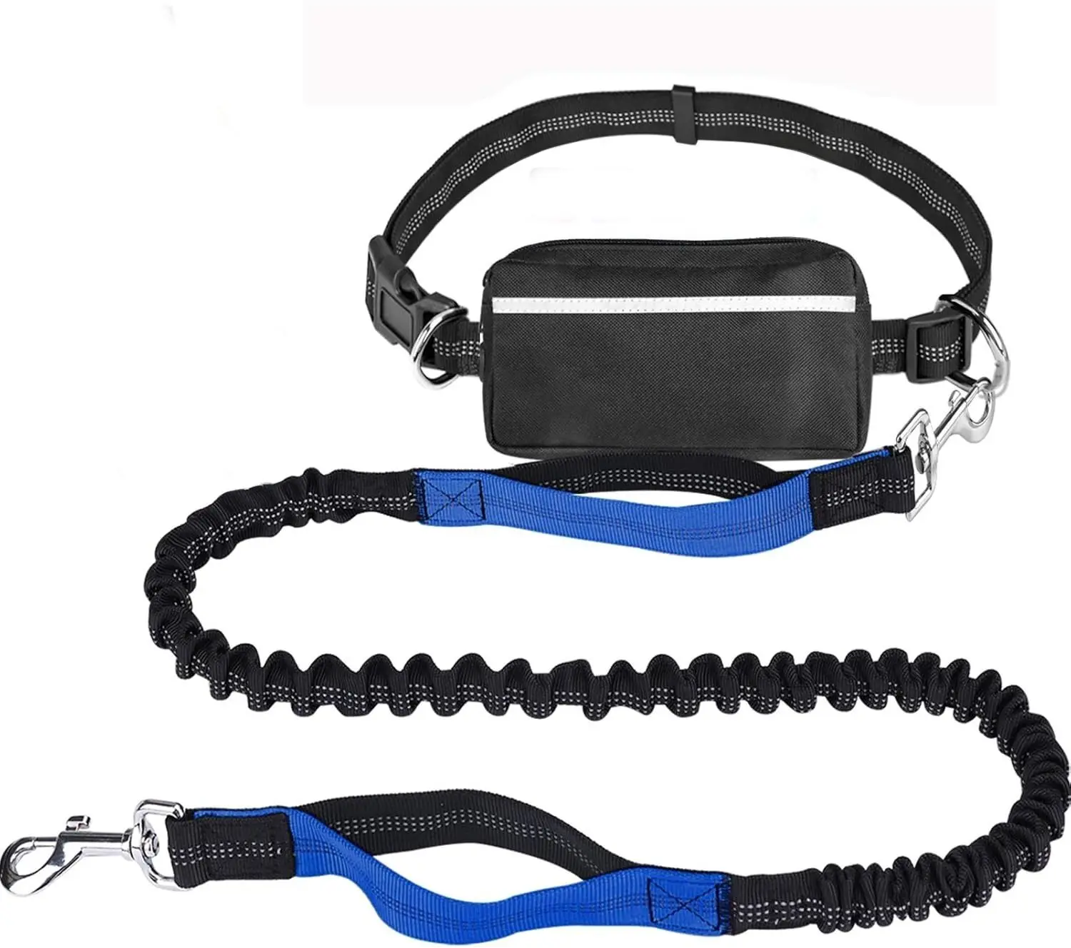 Hands-Free Dog Leash for Running & Walking | Bungee & Pouch Combo