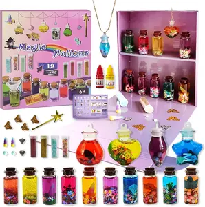 Easter Gift  Fairy Mixies Potions Set with Magic for Kids, DIY 19 Bottles Mixies Potions for Easter   Creativity‌ Art Craft Toy for Girls, Fun Birthday Gift Toys for Girl 6 7 8 9 10 Science tOY