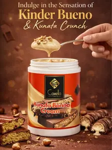 Kunafa Kinder Bonna Cream Spread – Dubai Style Dessert Filling for Croissants & Cakes | Cavella 2lb (1kg)