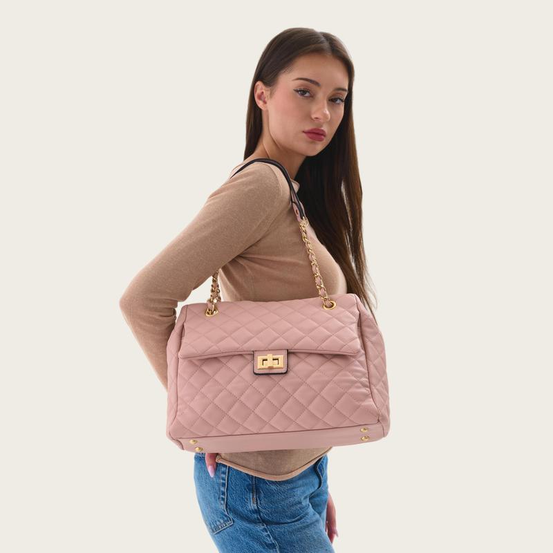 Shirley Women's Quilted Chain Crossbody Tote Bag – Affordable Vegan Leather, Classic Flap Shoulder Bag for School and Work – Stylish Everyday Tote, Perfect Gift for Women in Multiple Colors Shirley Women's Quilted Chain Crossbody Tote Bag – Affordable Vegan Leather, Classic Flap Shoulder Bag for School and Work – Stylish Everyday Tote, Perfect Gift for Women in Multiple Colors