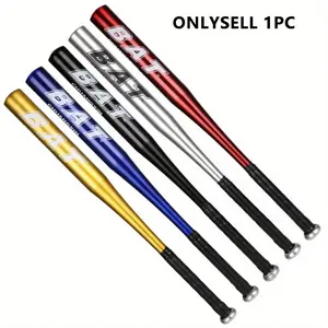 1pc Thick Full Aluminum Baseball Bat, 51cm High Hardness Lightweight Durable Design, Adult Outdoor Training Game, Training Equipment, Blue