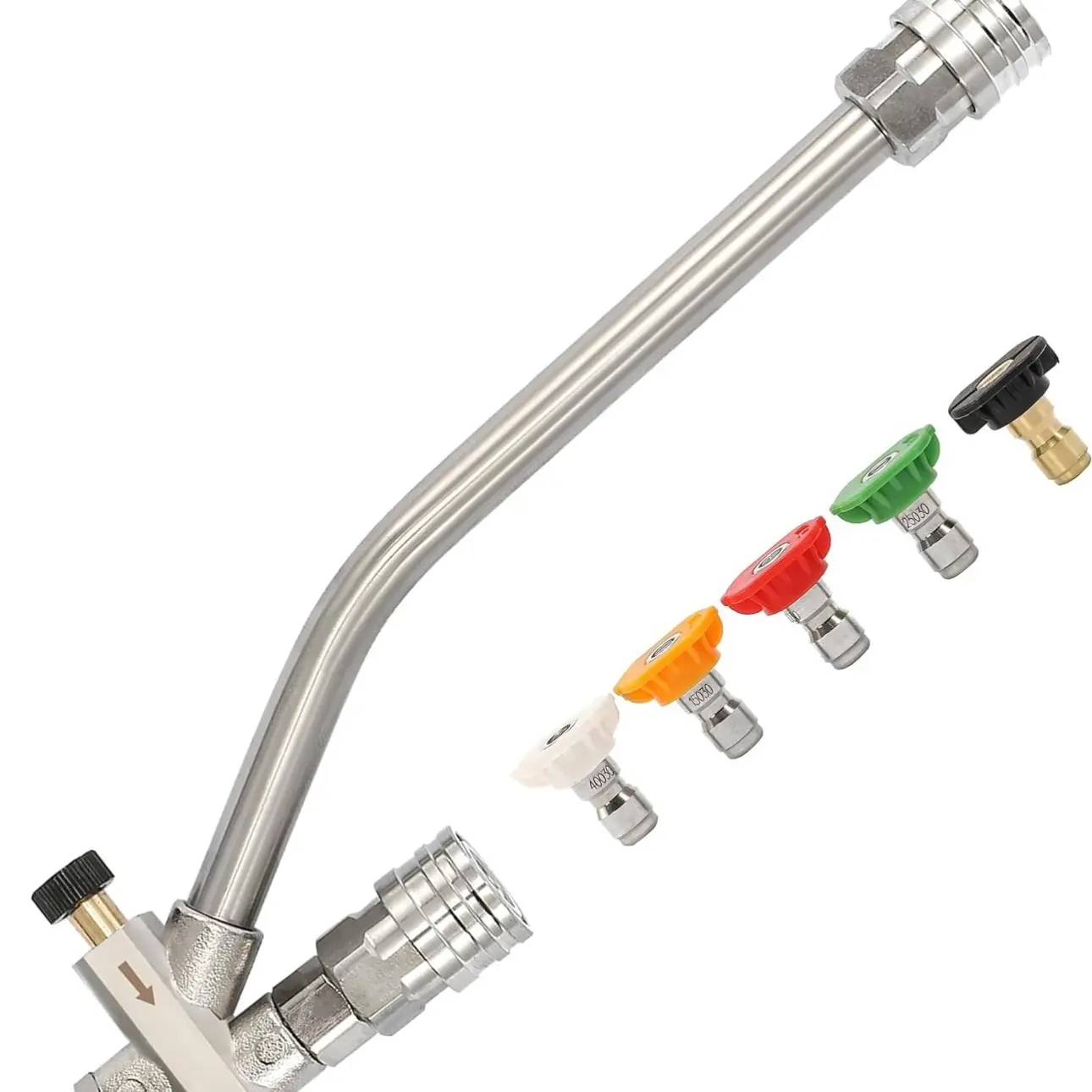 Accesorio de doble conector para cañón de espuma, accesorio de doble punta para conexió,  conexión rápida de 1/4 pulgadas