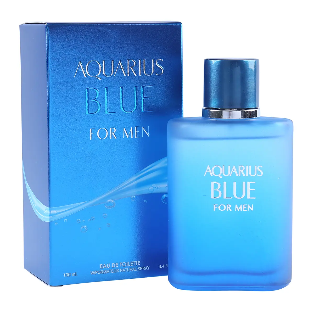 Aquarius Blue Spray Cologne For Men - Refreshing Fragrance for Men - 100ml/3.4fl.oz.