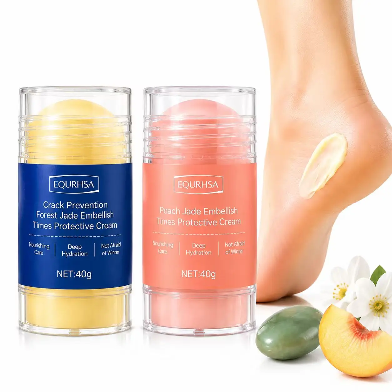 Foot Care Cream for Dry & Cracked Feet, Anti-Crack Moisturizer, Deep Hydration Heel Repair, Softening & Nourishing Foot Lotion, Helps Remove Dead Skin and Smooth Dry Skin Lanolia Hand