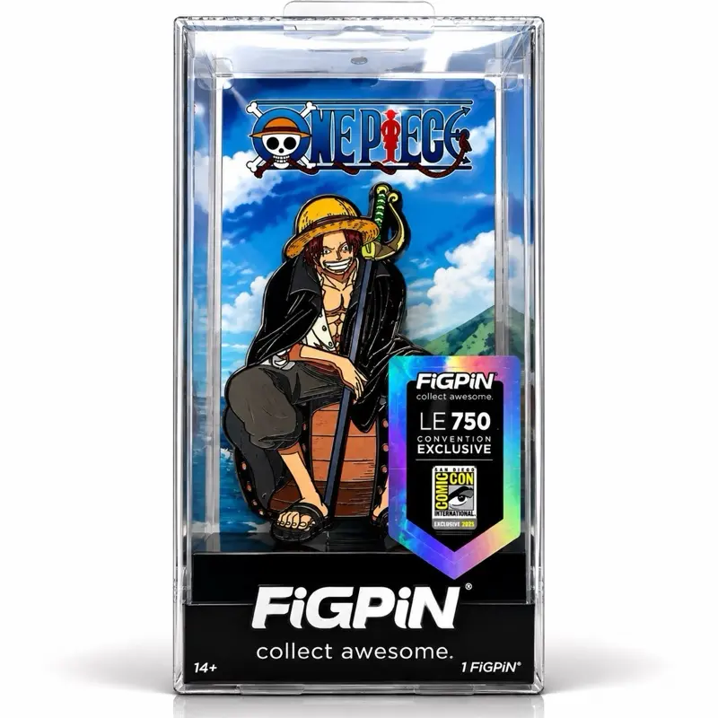SDCC 2026 Comic Con Exclusive FiGPiN- One Piece Shanks LE 750