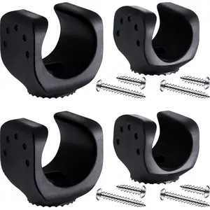 4 Pieces Flashlight Mounting Brackets with Screws Versatile Clip Mount for LED Flashlights and Similar Things, Bicycle Car Truck Accessories (2 Big, 2 Small)