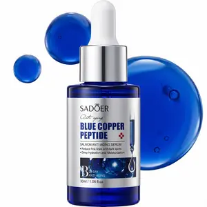 BLUE COPPERPEPTIDE Serum 30ml Pore Minimizing & Texture Improving – Reduces Wrinkles & Fine Lines – Intensive Restimulating Face Serum