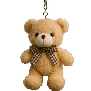 Bad Luck Bears Big -Magic Bear Plush Keychain Mini Charm Pocket Clip-on Stuff Animal Soft Toy Hex-Guard Protective Warding Anti-Negativity Aura Cleanser Bad Luck Absorber Pocket Talisman Spiritual Barrier Witches Charm Enchanted Spirit Guardian