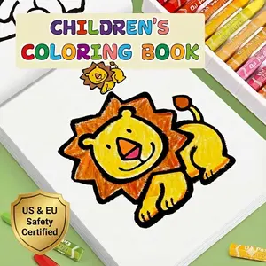 Mom-Approved Safety! 32 Pages Toddler Coloring Book for Ages 3+ | Fully Certified to US & EU Standards | Easy-to-Color Bold Lines | Fun Screen-Free Activity for Preschoolers