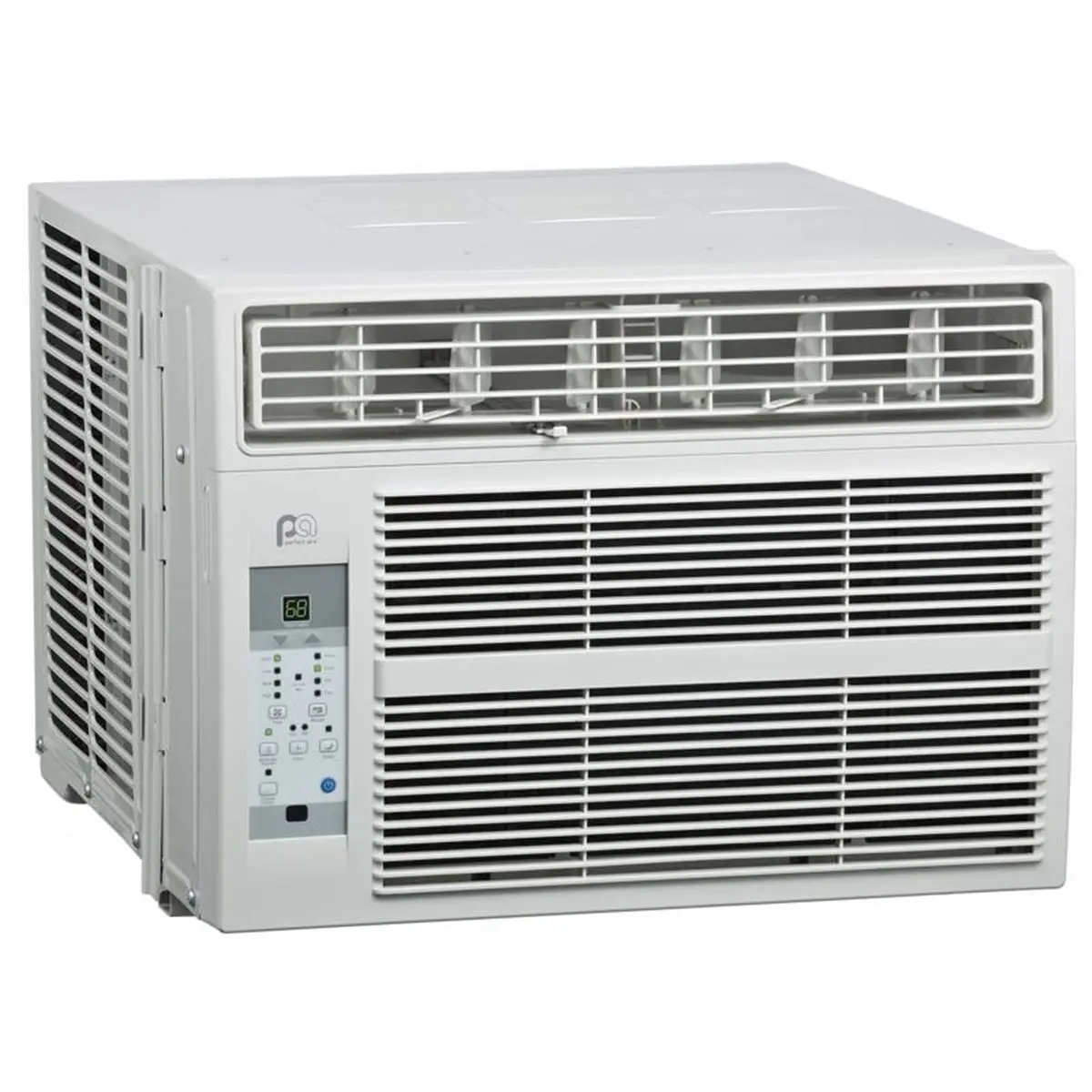 Perfect Aire 4024692 10000 BTU 115V Window AC Unit, Full-Function Remote Control, 3 Cooling Settings, 15.5 in-23 in Fit, Cools Up to 550 Sq Ft for Studio Apartments & Single-Family Homes, Plug And Play