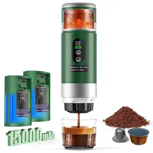 Portable Espresso Machine with Removeable , 20 bar Mini Travel Coffee maker, Expresso Maker with USB-C,3-in-1  Coffee Maker Self-Heating, Ground Coffee & Capsule(Ns&DG)