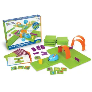 Learning Resources Code & Go Robot Mouse Activity Set - Robotics Kit For Kids, Pet Coding, STEM Games, Screen Free Activities, Engineering Science Kit, Toddler Interactive Games