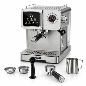 [SummerWins]【 Espresso Machine】20 Bar Espresso Machine  with PID Temperature Control, 58mm Portafilter & Milk Frother, Professional Pressure Gauge for Latte and Cappuccino, Home Coffee Maker with Removable Water Tank