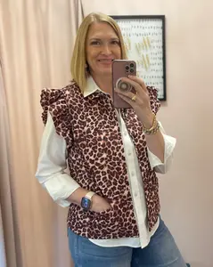 Leopard Luxe Puffer Vest