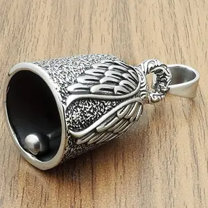 1pc Lucky Angel Wings Bell, Motorcycle Bike Riding Guardian Bell Key Ring, Bicycle Bell, Bells Accessory Or Keychain for Luck On Your Journey