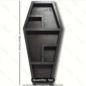 Coffin Shaped Shelf for Spooky Season - Ready for Shipping