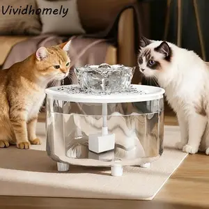 Automatic Cat Water Fountain Electric Low-Noise Water Dispenser Auto Filter USB Powered Pet Drinking Fountain for Drinking
