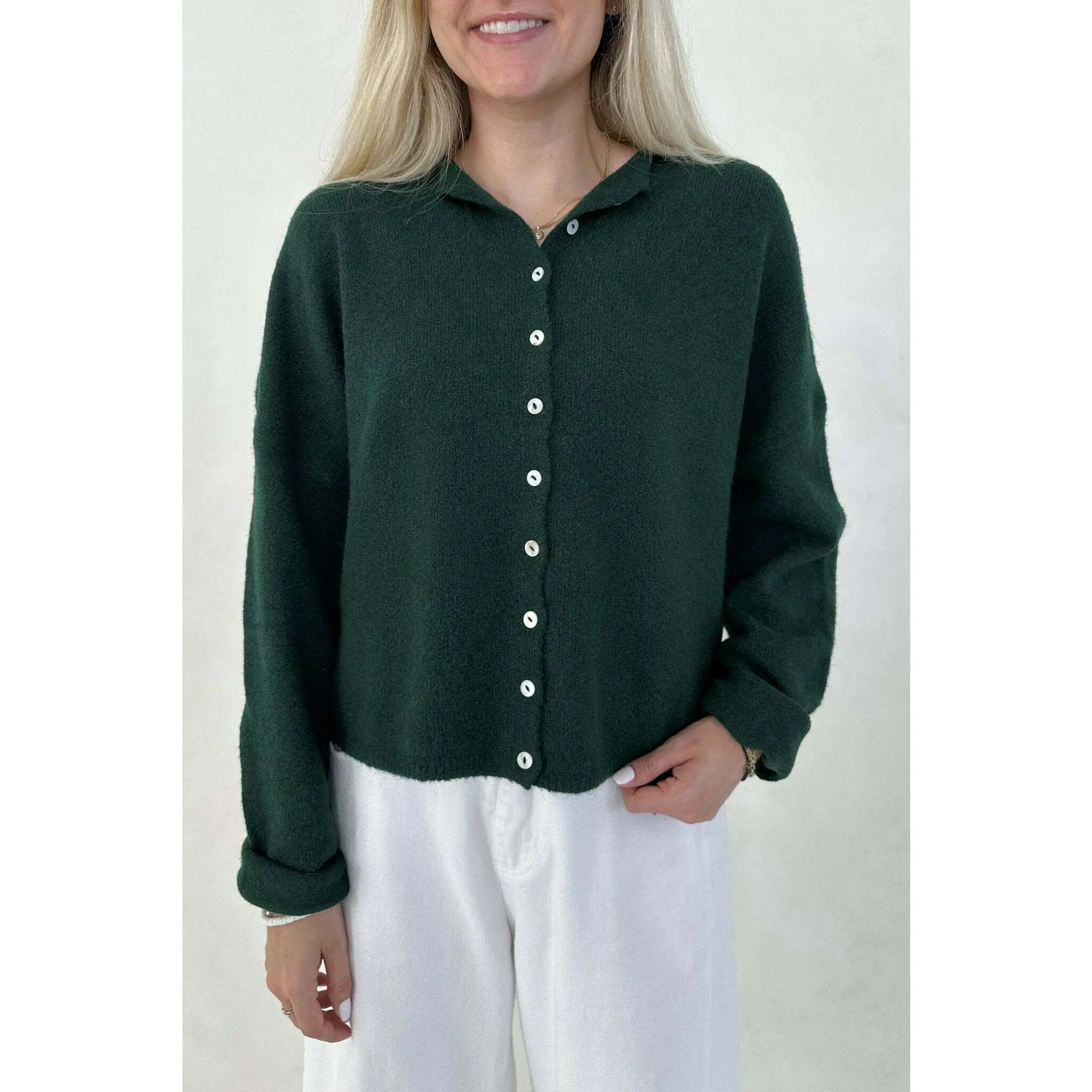 Haven Cardigan in Forest Green Haven Cardigan in Forest Green