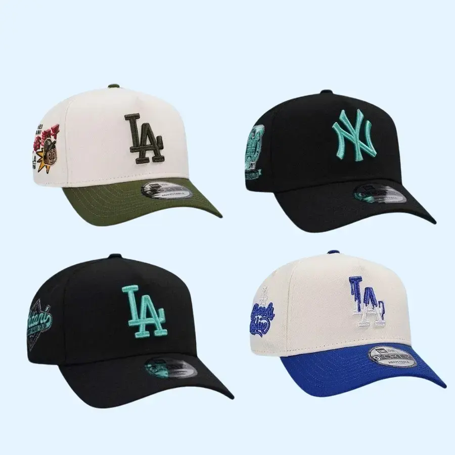 New Era MLB Dodgers & Yankees 59FIFTY Fitted Snapback Hat – Unisex Baseball Cap for Men Women, Gorras Streetwear Style, Adjustable Trucker Design, Vintage Sport Look USA 2026, Trending TikTok Urban Fashion