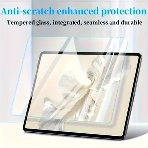 2-piece high-definition screen protector suitable for Honor PadV8 Pro/Pad9 12.1-inch -9H hardness scratch resistant tempered glass, smooth and shiny surface, anti shatter and anti fingerprint, precise camera opening, full coverage design