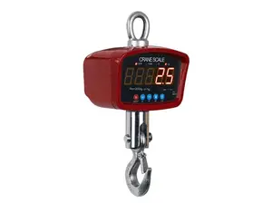 Optima Scales General Purpose Crane Scale - 1000 lbs x 0.5 lb. LED Display