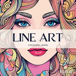 Abstract Woman Pattern Colouring Book, 30 Pages Abstract Woman Pattern DIY Painting Book, DIY Painting Supplies for Adults & Teens