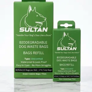 Sultan biodegradable poop bags for dogs unscented  120 bags