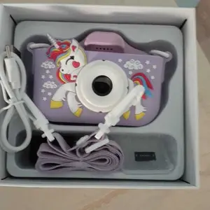 Cartoon Unicorn Design Digital Camera, 1 Count Cute Video Recording Camera Toy with Memory Card & Card Reader, Perfect Gift for Birthday & Holiday