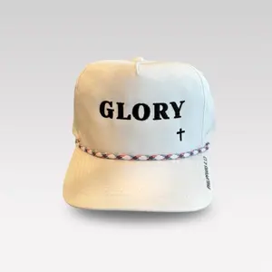 White Glory Rope Hat (Multi color rope)