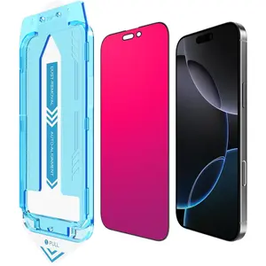 for  17  Screen Protector, Gradient Color Tempered Glass, Bubble Free, Easy Installation, Auto Dust-Elimination, Anti Blue Light