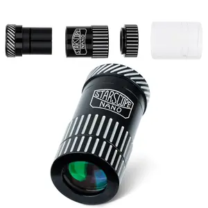 Starscope Nano Monocular Compact Scope - 3 in 1 Pocket Microscope, Loupe Magnifier, Mini Telephoto Lens for iPhone Android | High Power Magnification, Cell Phone Camera Attachable Lenses