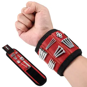 Magnetic Wristband for Holding Screws, Nails and Drill Bits, Adjustable Wrist Support Wrist Straps, Great Gift for Dad, Husband, Grandpa, Handyman