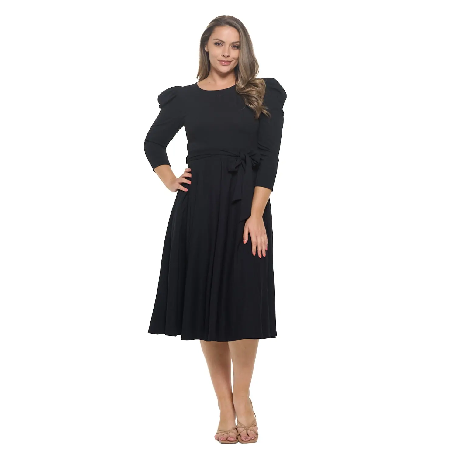 sachin and babi light blue dress 3 4 Sleeves Dress: The Perfect Mid-Sleeve Solution for Summer Style and  Comfort