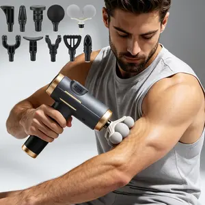 Fascia Gun 99 Levels Adjustable with 11 Replacement Heads, Full Body Muscle Fascia Deep Tissue Relaxation Massager, Fitness Ultimate Massage Tool