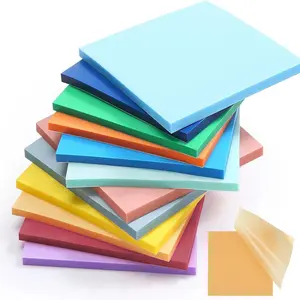 600pcs Random Color Pattern Sticky Note  Plastic Glitter Sticky Notes 12 Counts/set Adhesive Note Pad for School Office Home Supplies Students Teachers Gift