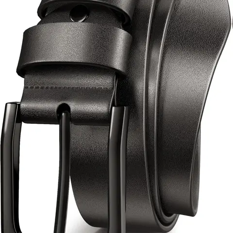 Mens Dress Belt,Genuine Casual Leather Belts for Men 1.5" Width, Classic Belt