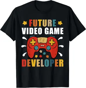 100% cotton Unisex Future Video Game Developer T Shirt T-Shirt