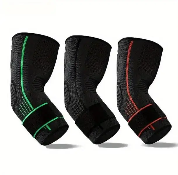 2-Pack Compression Elbow Pads, High Elasticity Breathable Arm Sleeves, Fitness Yoga Badminton Tennis Training Gear, Sports Equipment, Elbow Wraps for Weightlifting