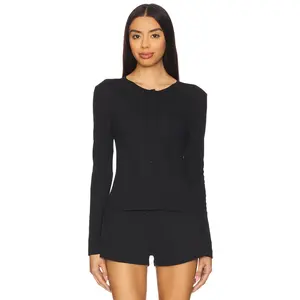 Cou Cou Intimates The Cardigan in Black