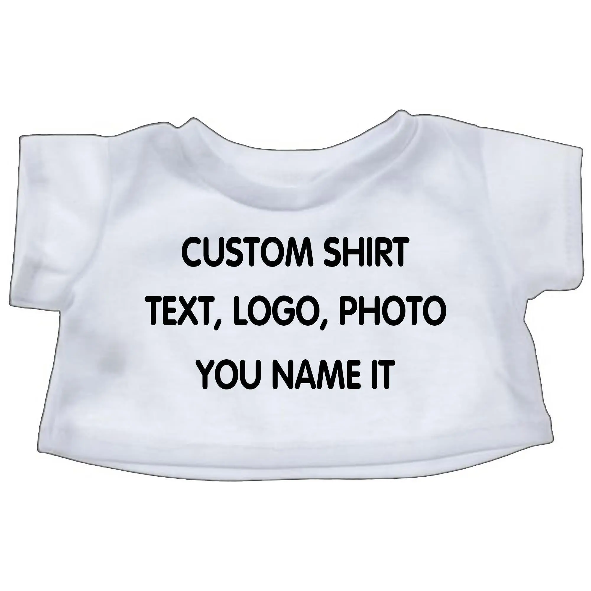 Custom Stuffed Animal T-Shirt, Personalized Plushie Clothing (Fits 8 Inch)