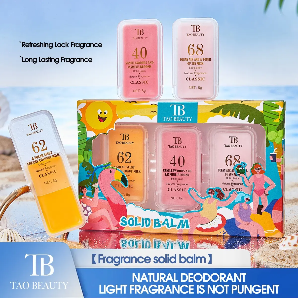 Digital Solid Perfume Set, Women's Pure Body Fragrance, Portable Sample, Perfume Sampler Set, Long-Lasting Scent, Alluring Aroma, Carefully Picked Scents, Pocket Size, Ideal for Daily Use & Travel, Summer Fragrance Set