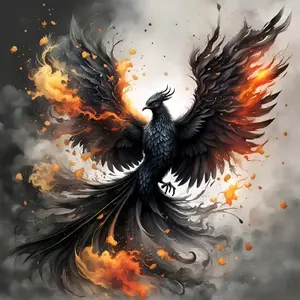 Dark Phoenix Flame Art Painting Diamond Painting 5D DIY Diamond Painting Kit, Diamond Pattern Design, Full Drill Square Round Diamonds, Art Craft Home Wall Decor, Art Gift For Adults Kids, Decorative Painting Set